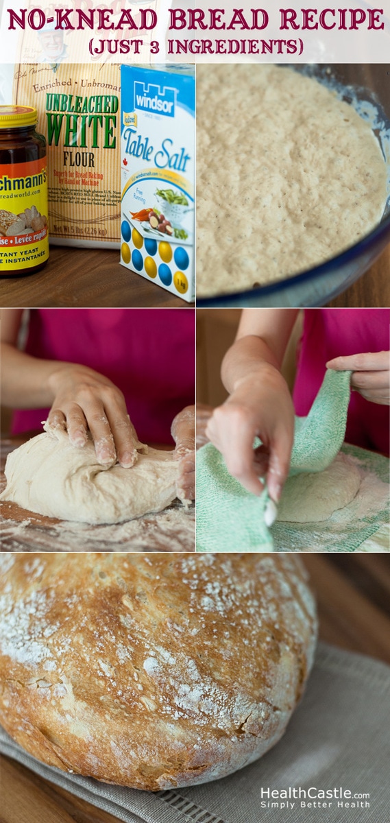easy homemade no knead bread