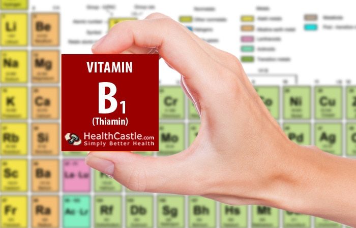 Requirement and food list for Vitamin B1