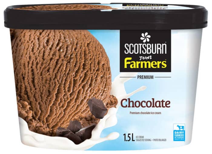 Scotsburn Joins Farmers Premium Chocolate Ice Cream