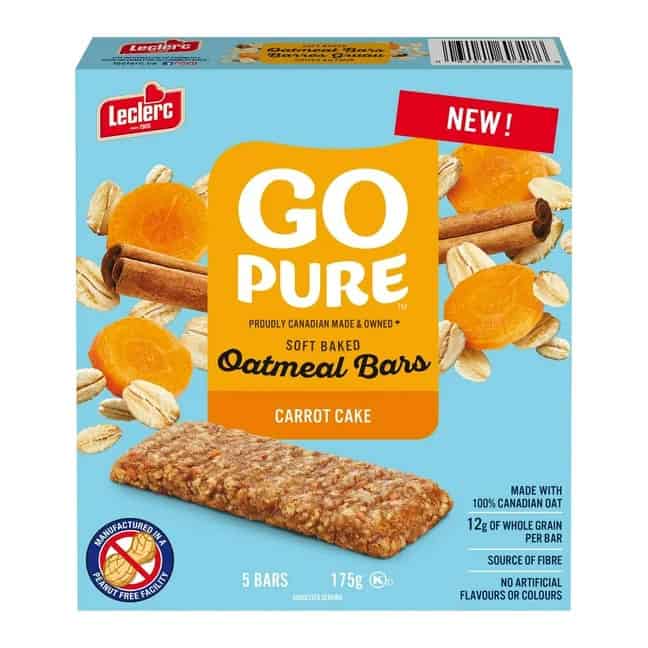 Leclerc Go Pure Oatmeal Bars