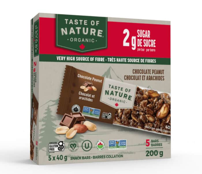 Taste of Nature Chocolate Peanut Snack Bars